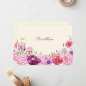 Flora-Fauna Mitteilungskarte (Vorderseite/Rückseite Beispiel)