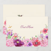 Flora-Fauna Mitteilungskarte (Vorne/Hinten)