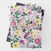 Flora-Fauna-Schmetterlingsgarten Muster Geschenkpapier Set (Beispiel)