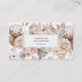 Flora-Fauna Terracotta Therapeutin Visitenkarte (Vorderseite)