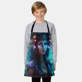 Flora Feenwald abstrakte whimsical cool Schürze (Getragen)