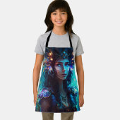 Flora Feenwald abstrakte whimsical cool Schürze (Insitu)