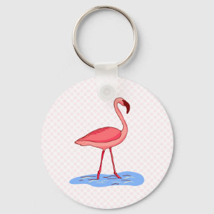 Flora-Flamingo Schlüsselanhänger