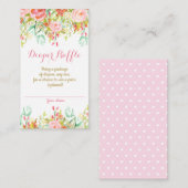 Flora-Flor-Windeln-Faltkarte Girl Baby Begleitkarte (Vorne/Hinten)