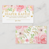 Flora-Flor-Windeln-Faltkarte Girl Baby Begleitkarte (Vorne/Hinten)
