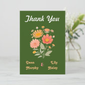 Flora-Flora-Flasche dank Karte (Stehend Vorderseite)