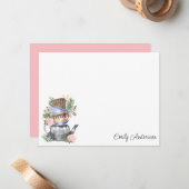 Flora-Flora-Karte Mitteilungskarte (Vorderseite/Rückseite Beispiel)