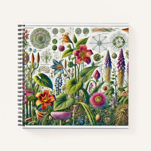 Flora & Foliage: Ein botanisches Notebook Notizblock (Vorderseite)