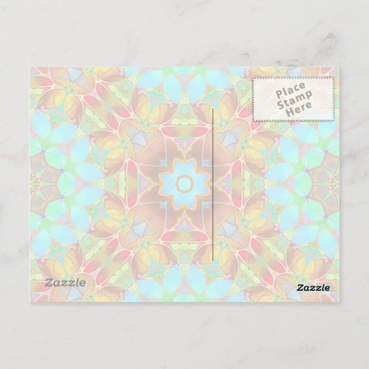 Flora-Fraktal Postkarte Art G410 (Rückseite)