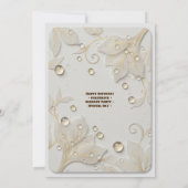 Flora Garden Elegant Birthday Invitation Template  Einladung (Rückseite)