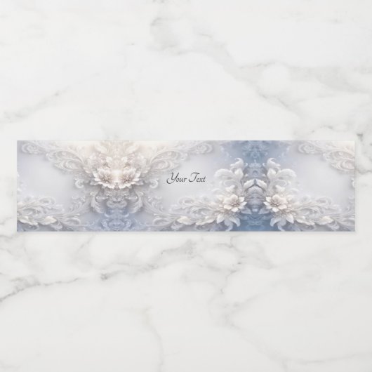 Flora Geblüht Wasser Flasche Etikett (Einzelnes Label)