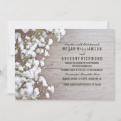 Flora-Gipskraut Rustikale Sommerferien Einfache Ho Einladung (Vorderseite)