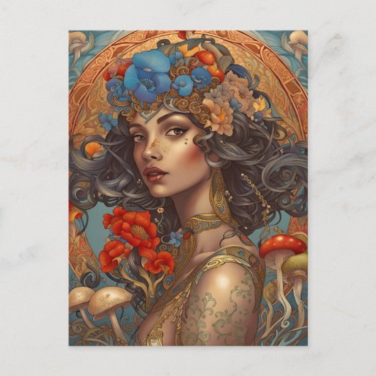 Flora Goddess, Postüberqueren Postkarte (Vorderseite)