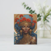 Flora Goddess, Postüberqueren Postkarte (Stehend Vorderseite)