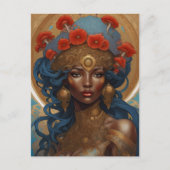 Flora Goddess, Postüberqueren Postkarte (Vorderseite)