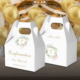 Flora-Gold-Script-Bestätigung für Wasserfarben Geschenkschachtel