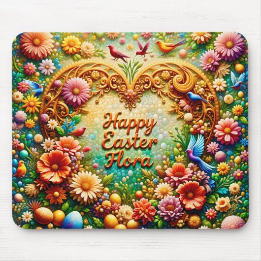 FLORA ~ Happy Oaster ~ Floral ~ Mousepad (Vorne)