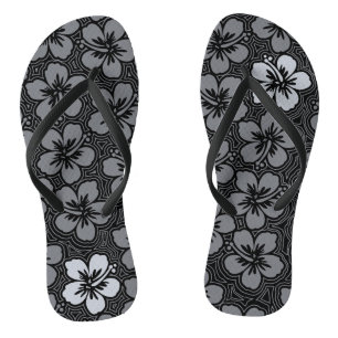Flora Hawaiian Accessoires Hibiskus Pinstriped Badesandalen
