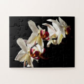 Flora Highlights Weißer Phalaenopsis Orchideen Puzzle (Horizontal)