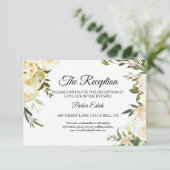Flora Hochzeitskarte für Wasserfarben Einladung (Stehend Vorderseite)