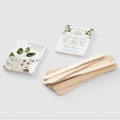 Flora-Hochzeitsprogramm für Wasserfarben Fächer (Non-assembled)