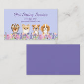 Flora-Hunde-Sitzdienst Visitenkarte (Vorne/Hinten)