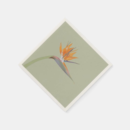 Flora I: Paradies-Vogel - Papier Napkin Serviette (Ecke)