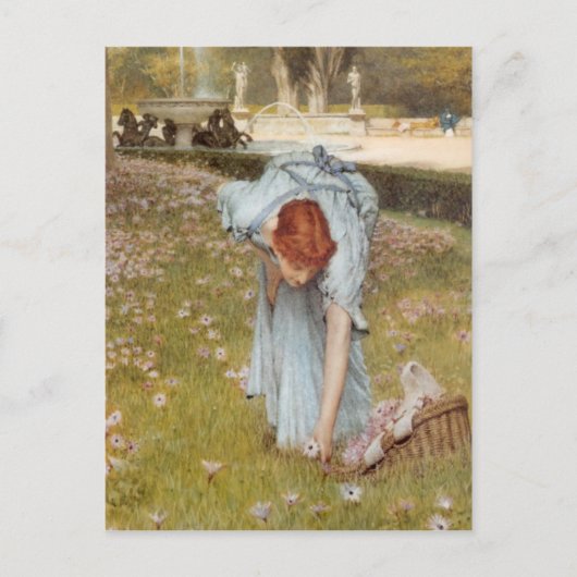 Flora im Detail - Lawrence Alma-Tadema Postkarte (Vorderseite)