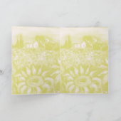 FLORA IN DER Toskana Pfeffer und Sonnenblumen Karte (Innenseite)