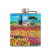 FLORA IN DER TUSKANIE/ Felder, Pfeffer und Sonnenb Flachmann (Rückseite)