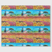 FLORA IN DER TUSKANIE/ Felder, Pfeffer und Sonnenb Geschenkpapier (Flach)