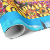 FLORA IN DER TUSKANIE/ Felder, Pfeffer und Sonnenb Geschenkpapier (Rolleneckpunkt)