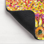 FLORA IN DER TUSKANIE/ Felder, Pfeffer und Sonnenb Mousepad (Ecke)