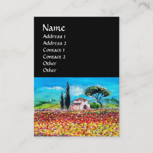 FLORA IN DER TUSKANIE/ Felder, Pfeffer und Sonnenb Visitenkarte