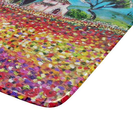 FLORA IN DER TUSKANIE/ Felder, Pflaumen und Sonnen Schneidebrett (Ecke)