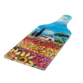 FLORA IN DER TUSKANIE/ Felder, Pflaumen und Sonnen Schneidebrett (Ecke)