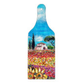 FLORA IN DER TUSKANIE/ Felder, Pflaumen und Sonnen Schneidebrett (Vorderseite)