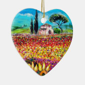 FLORA IN DER TUSKANIE / Pfefferkuchen und Sonnenbl Keramikornament (Rechts)