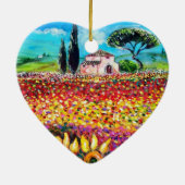 FLORA IN DER TUSKANIE / Pfefferkuchen und Sonnenbl Keramikornament (Hinten)