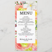 Flora-Karte des Blumenkohls Menükarte (Vorderseite)