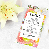 Flora-Karte des Blumenkohls Menükarte