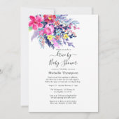 Flora-Laufwerk Wasserfarben mit Brautwasser- oder Einladung (Vorderseite)