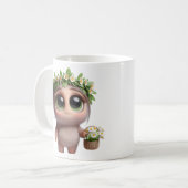 Flora mit Daisies von Natasha Us Kaffeetasse (Vorderseite Links)