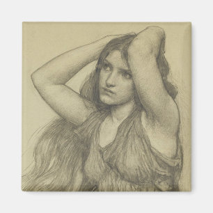 Flora mit langer Haare Magnet