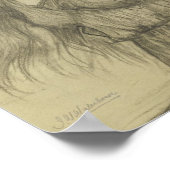 Flora mit langer Haare Poster (Ecke)