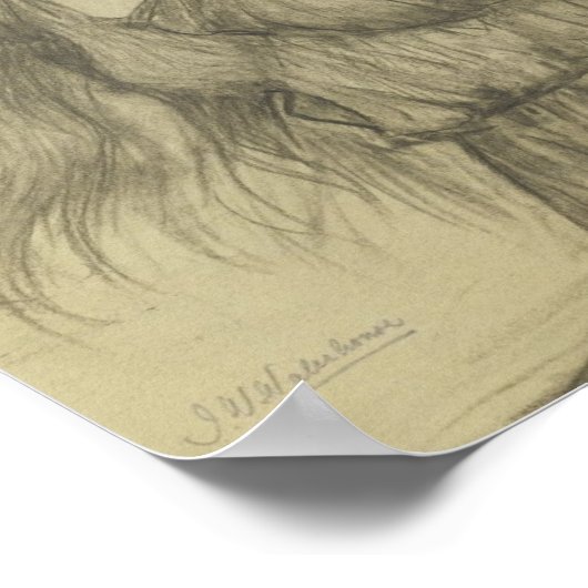 Flora mit langer Haare Poster (Ecke)