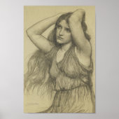 Flora mit langer Haare Poster (Vorne)