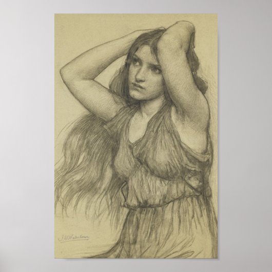 Flora mit langer Haare Poster (Vorne)