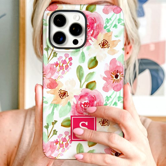 Flora-Monogramm Case-Mate iPhone Hülle