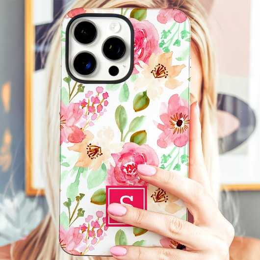 Flora-Monogramm Case-Mate iPhone Hülle